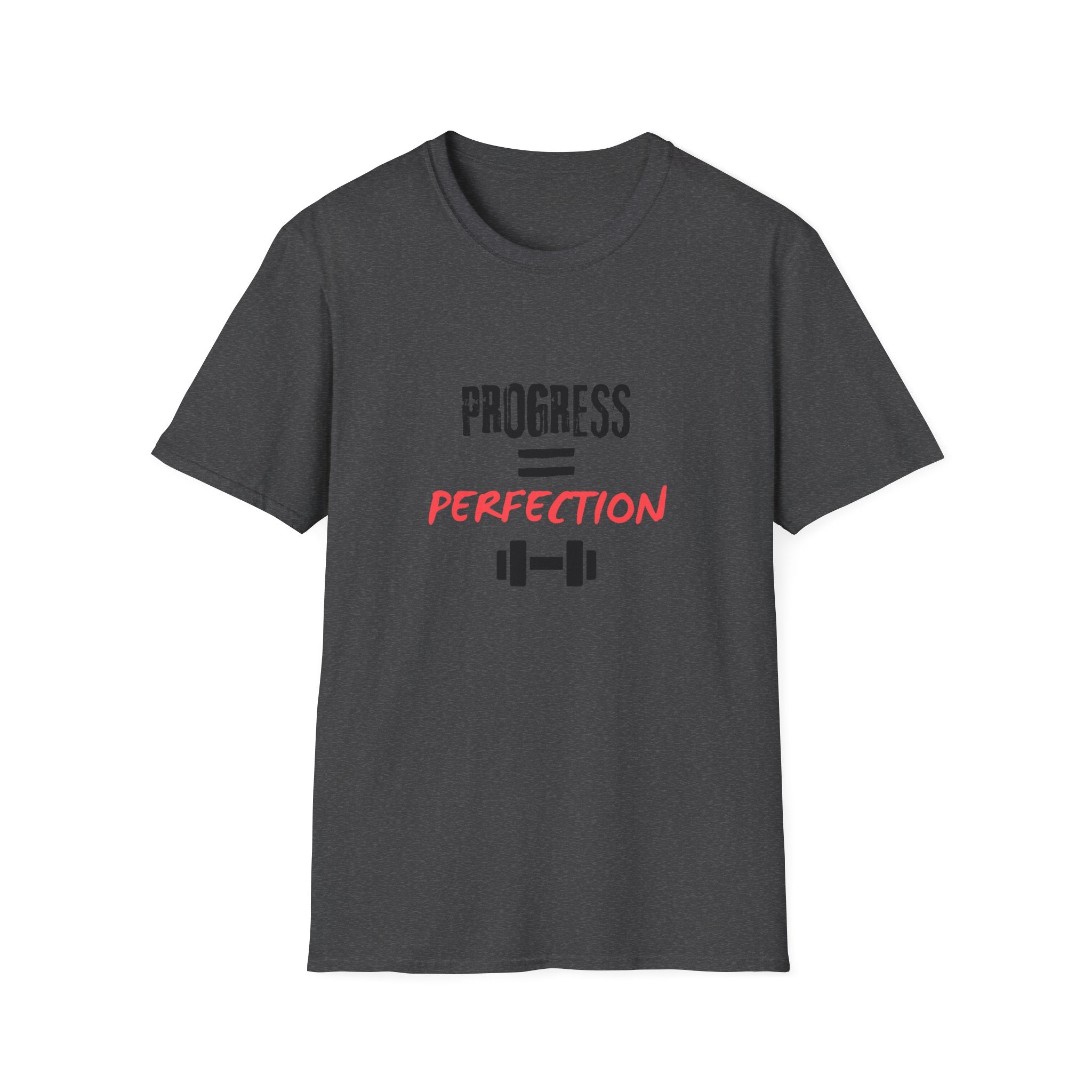 Motivational Gym Shirt — "Progress Over Perfection"