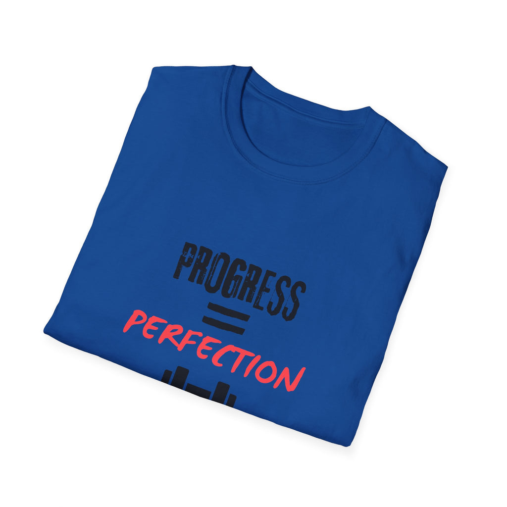 Motivational Gym Shirt — "Progress Over Perfection"