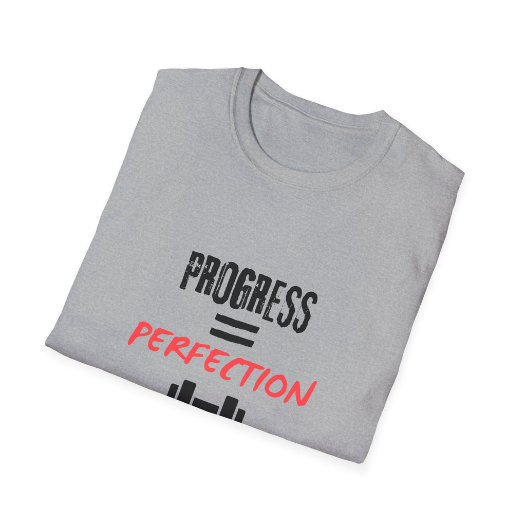 Motivational Gym Shirt — "Progress Over Perfection"
