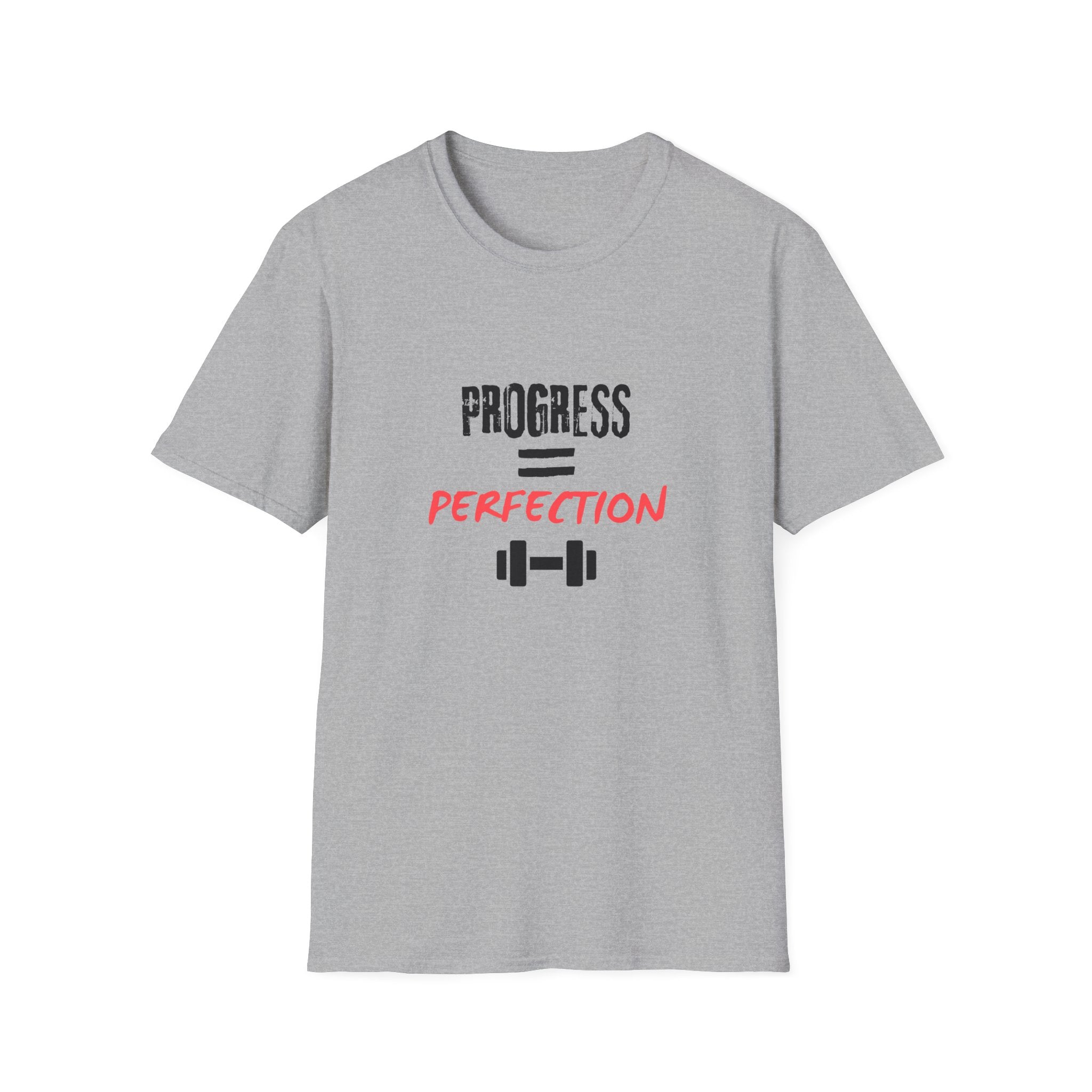 Motivational Gym Shirt — "Progress Over Perfection"
