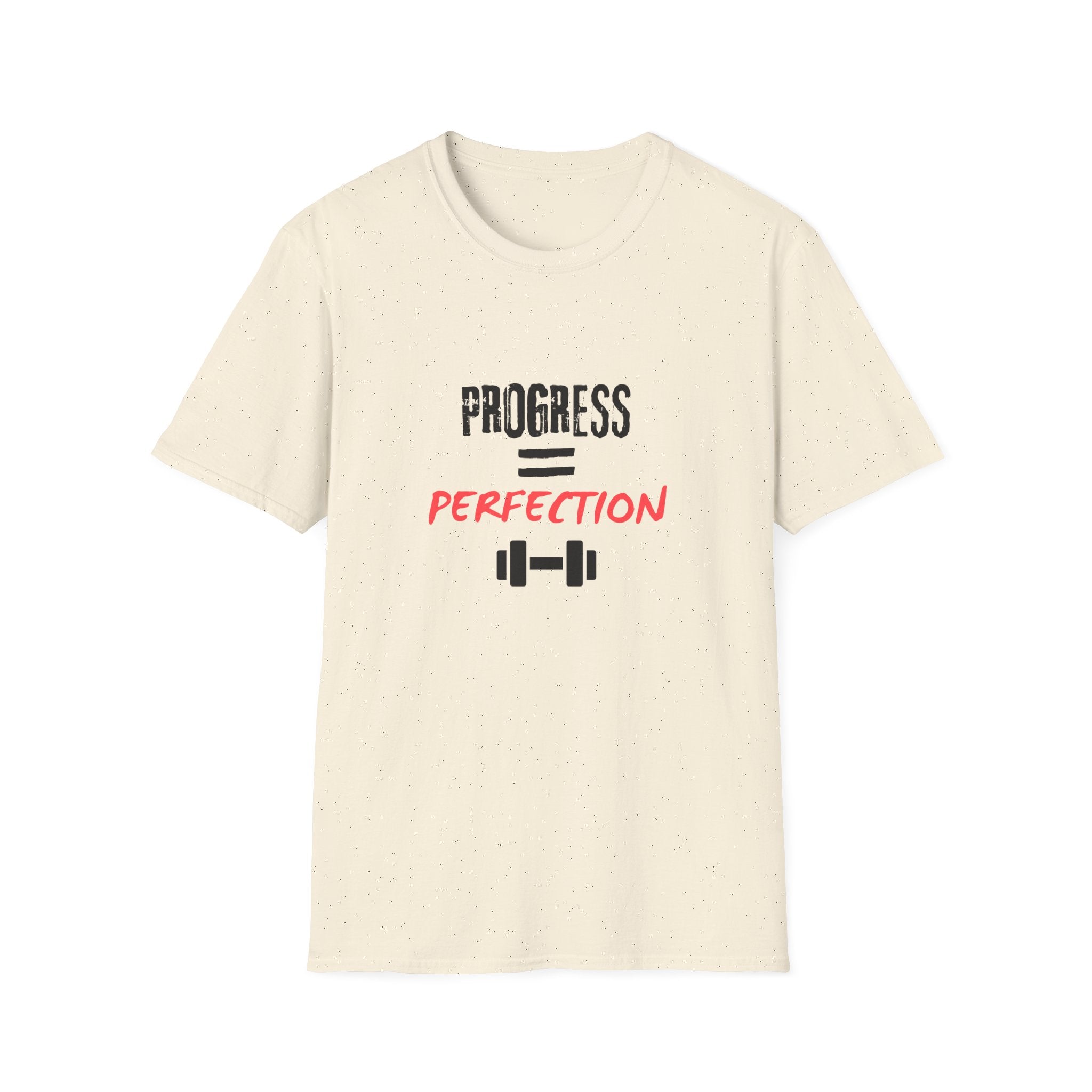 Motivational Gym Shirt — "Progress Over Perfection"