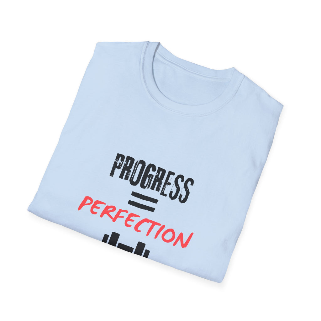 Motivational Gym Shirt — "Progress Over Perfection"