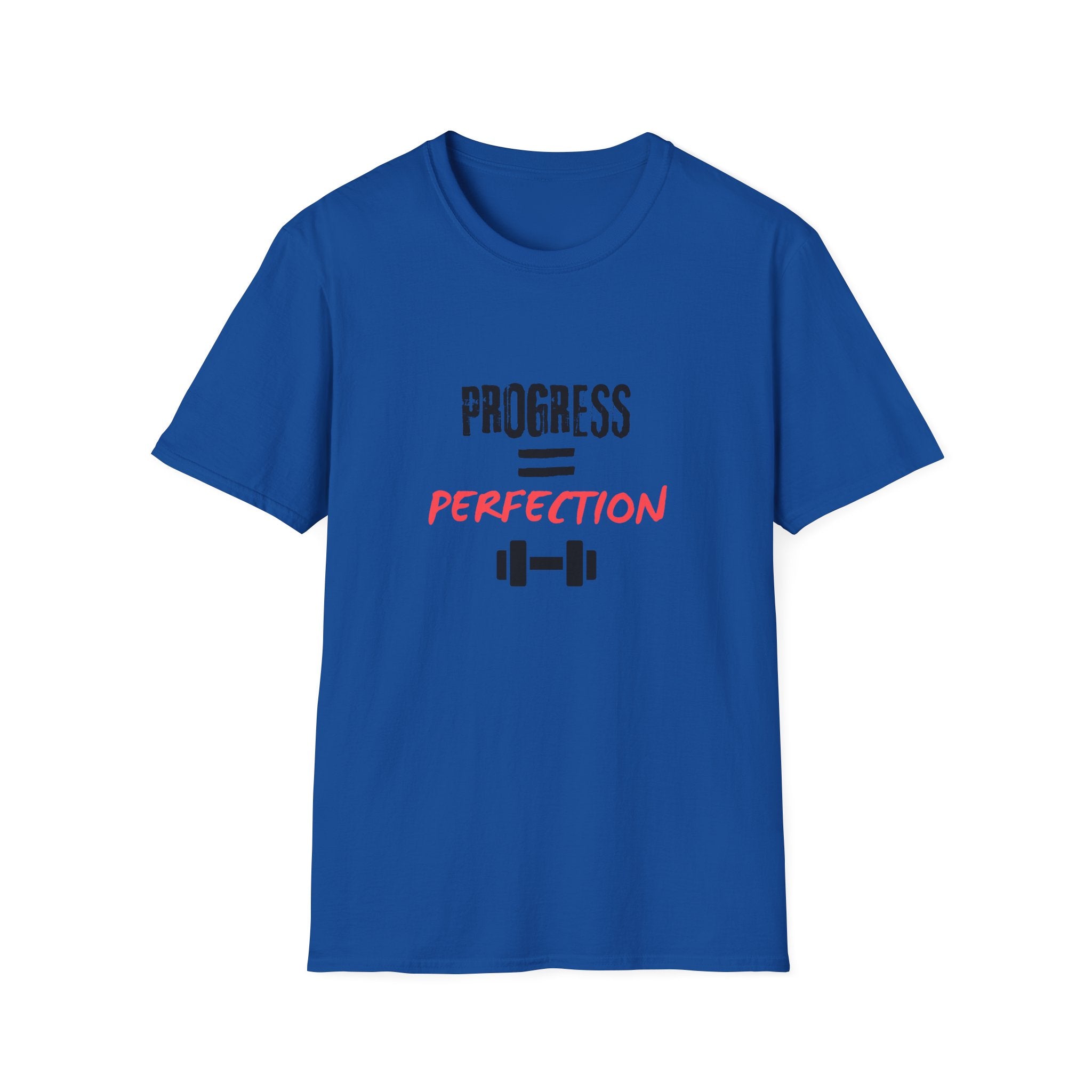 Motivational Gym Shirt — "Progress Over Perfection"