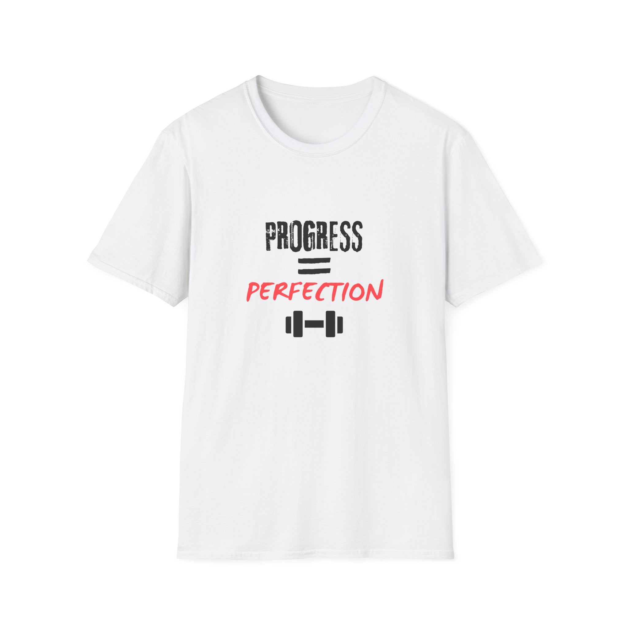 Motivational Gym Shirt — "Progress Over Perfection"